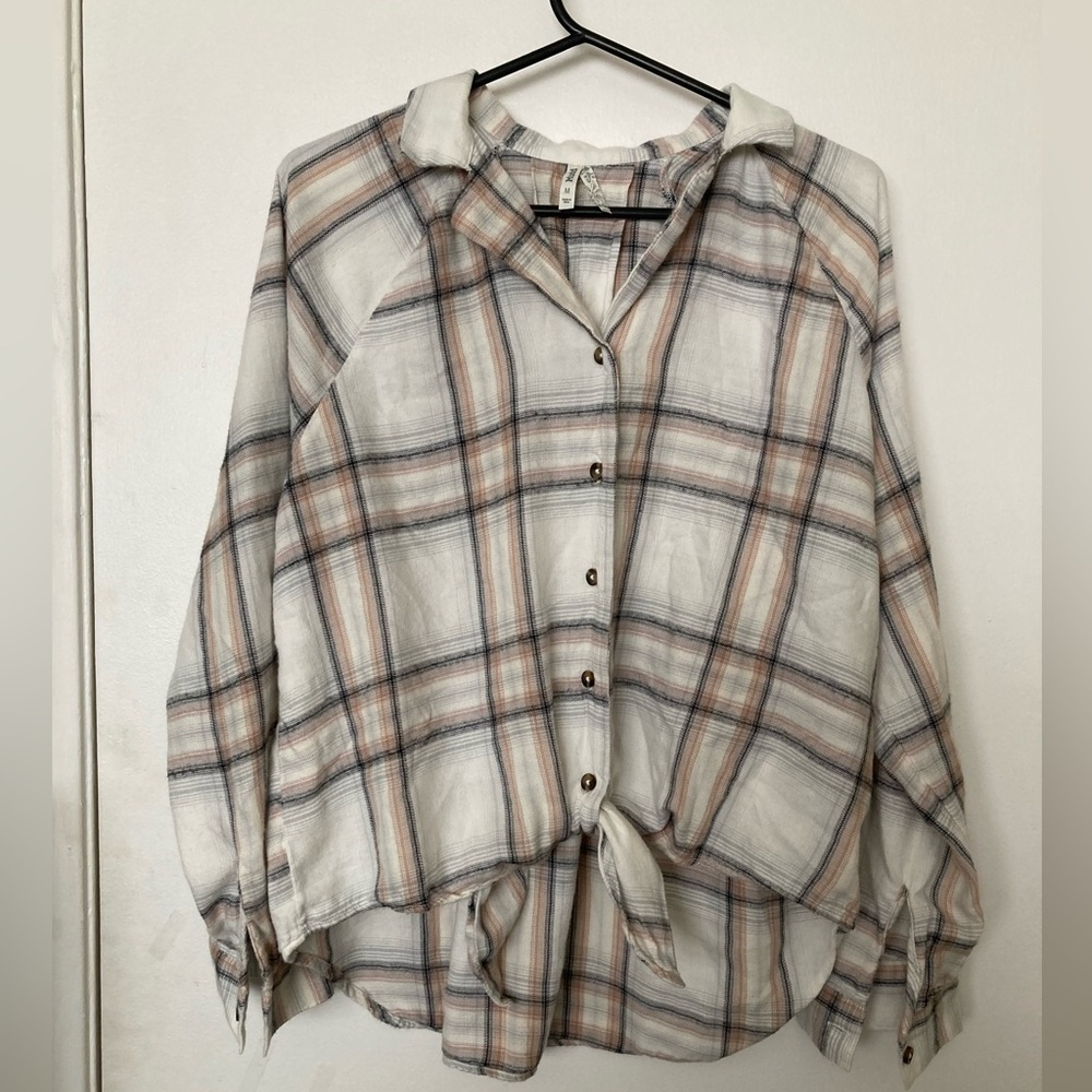 Mudd, button down, front tie, shirt